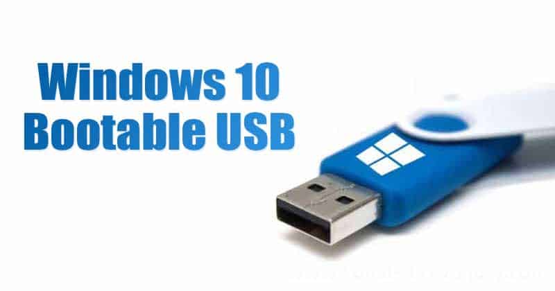 create windows bootable usb