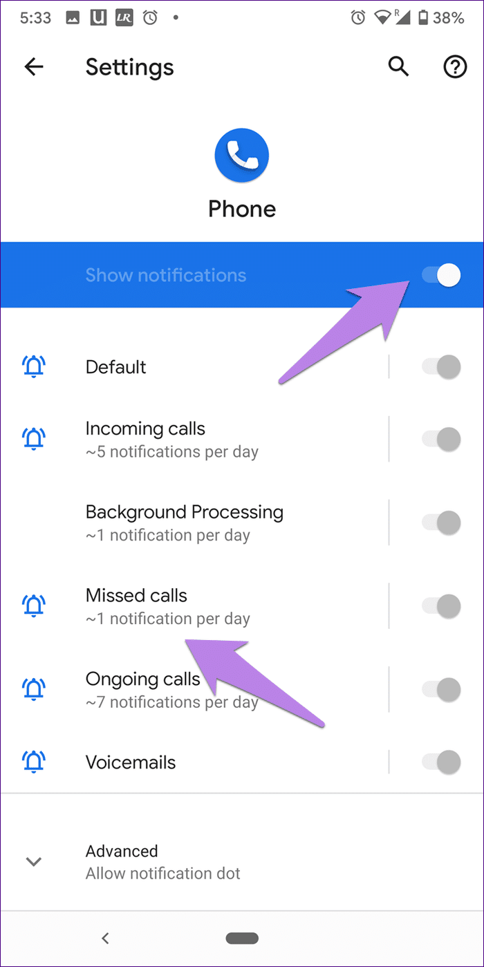 Enable the 'Show Notification' Button