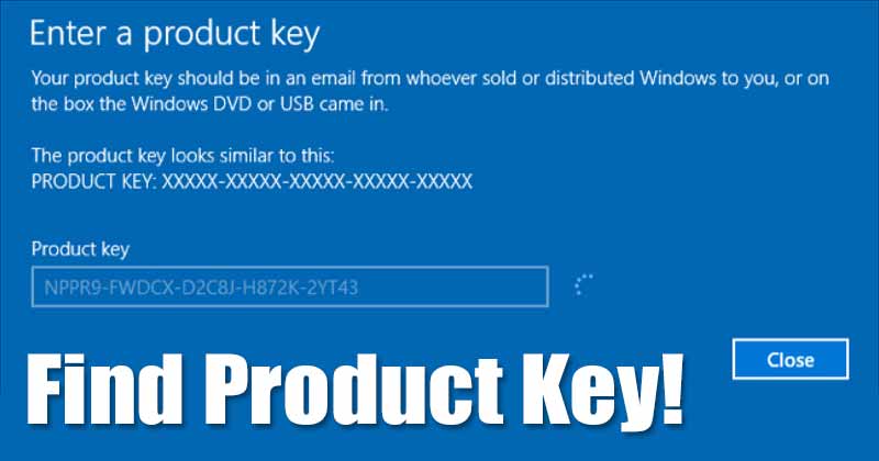 get product key windows 11