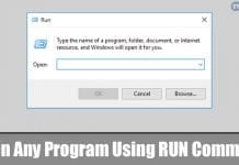 How To Open Any Program Using RUN Dialog Box
