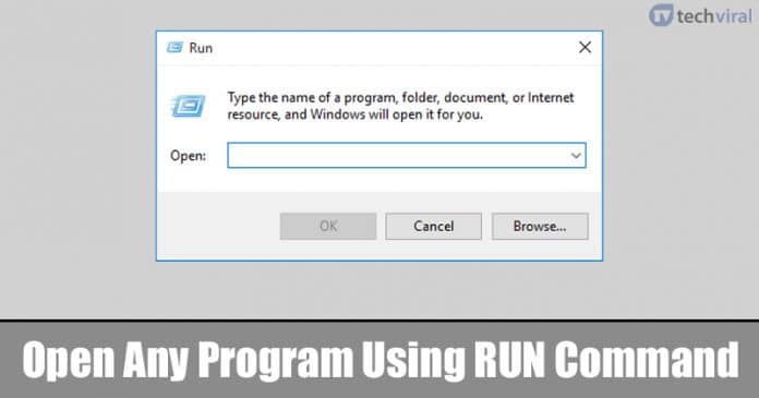How To Open Any Program Using RUN Dialog Box