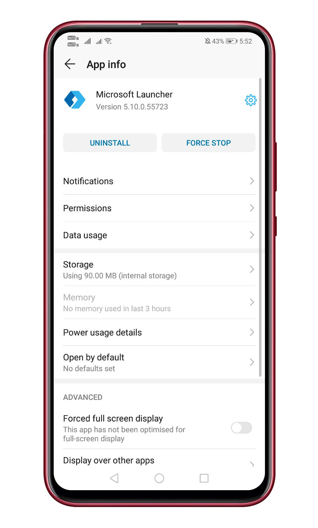 Disable The Launcher Apps