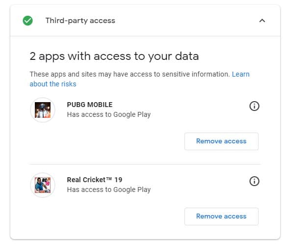 Third party app access