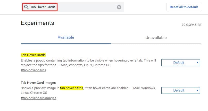 How To Enable New  Tab Hover Cards  Feature On Google Chrome - 67