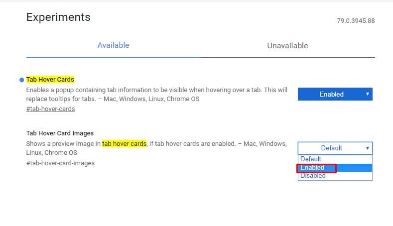 How To Enable New  Tab Hover Cards  Feature On Google Chrome - 98