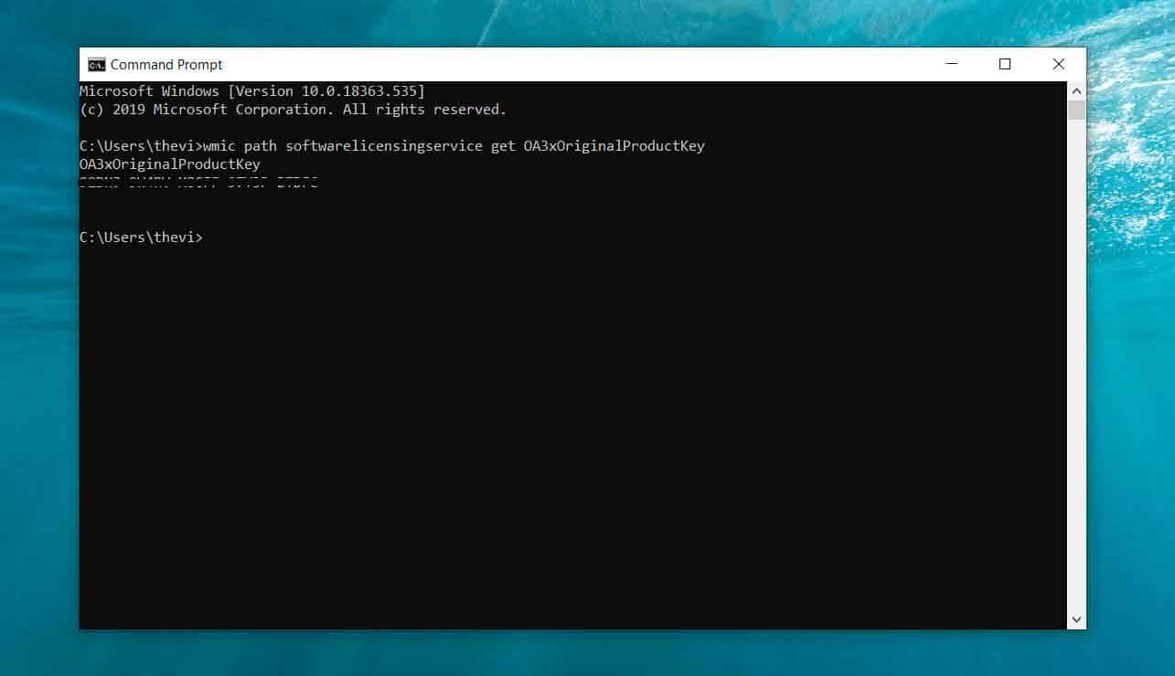 how to find windows 10 activation key cmd