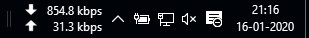 How to Display Internet Speed on Taskbar in Windows 10 - 86