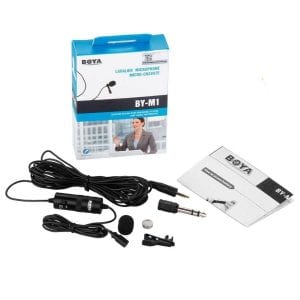 Boya BYM1 Omnidirectional Lavalier Condenser Microphone