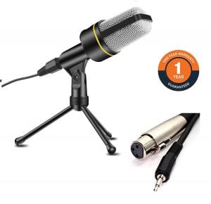 COM-TECH Vocal Plug and Play Home Studio Condenser Microphone