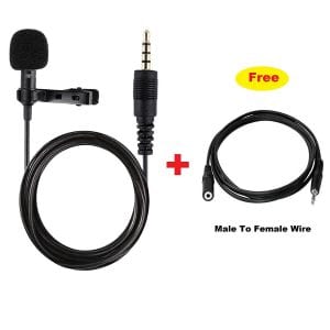 Collar Mic 3.5mm (1.4 Meter) Clip Microphone for Youtuber