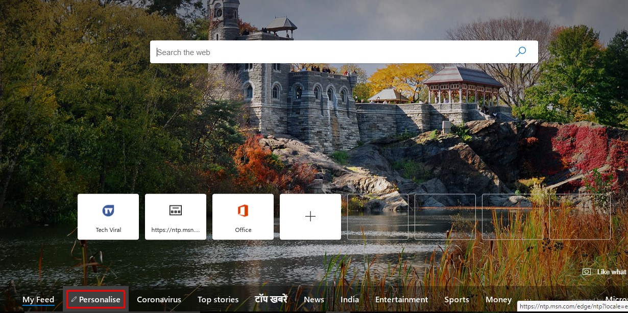 How To Customize the New Tab Page Of Edge Browser - 45