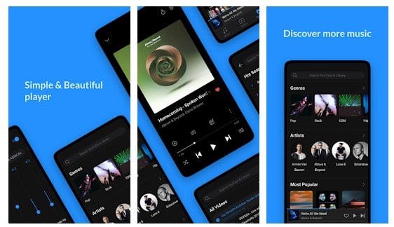 aplikasi pemutar musik offline Android
