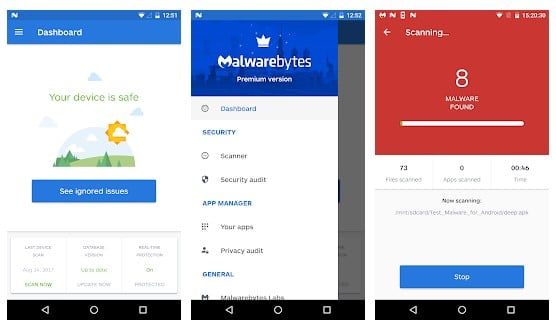 Zabezpečení Malwarebytes