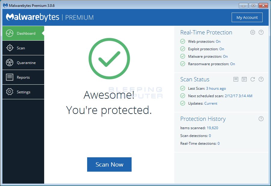 Använd Malwarebytes