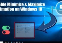 How To Disable Minimize & Maximize Animation on Windows 10