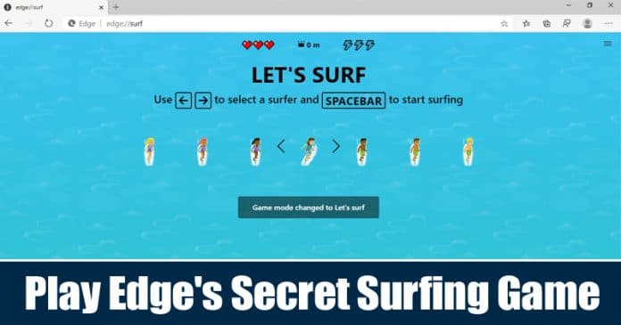 Here's How to Play Microsoft Edge's Secret Surfing Game