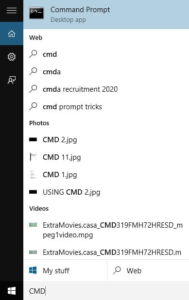 Search for CMD