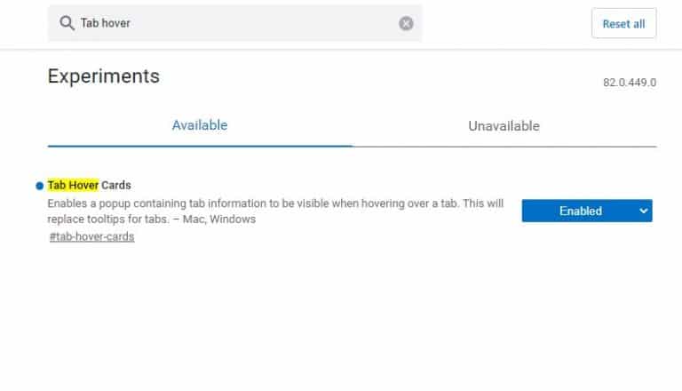 How To Enable Tab Hover Cards In Microsoft Edge
