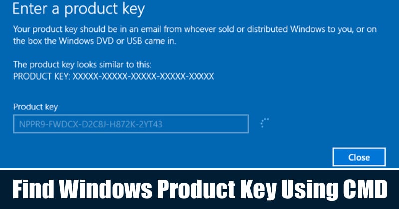 how to see your windows 10 serial key