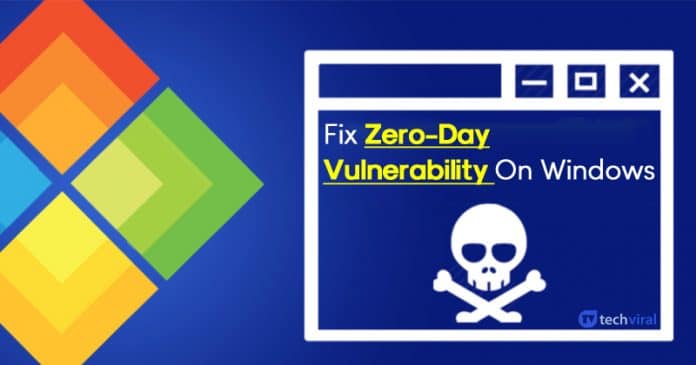 How To Fix Zero-Day Vulnerability On Windows 10