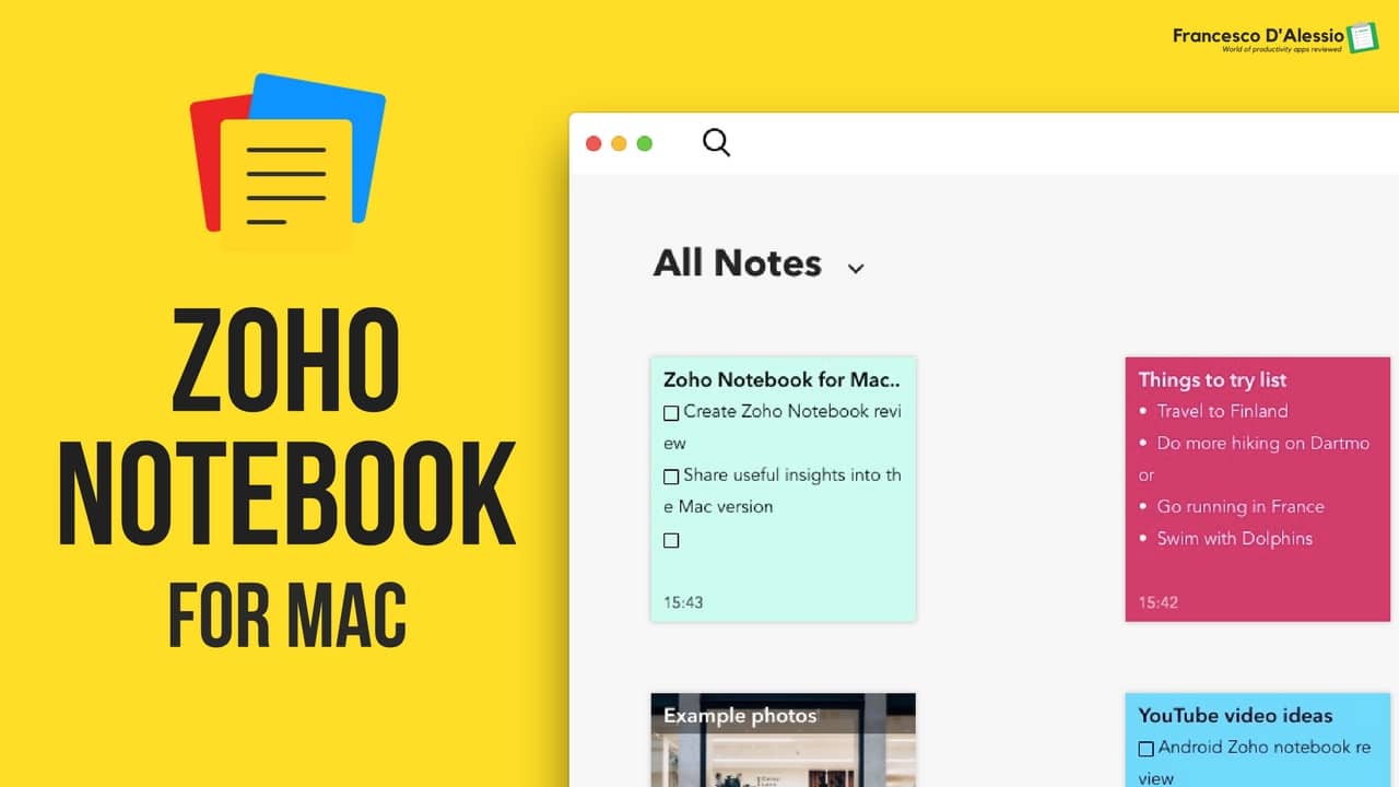 Zoho Notebook