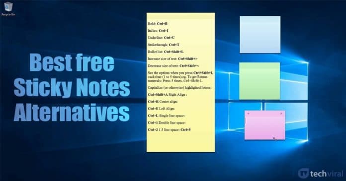 Best Sticky Notes Alternatives for Windows 10 in 2021