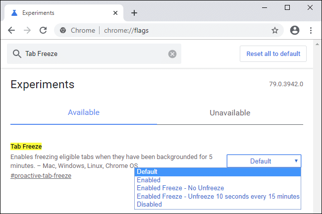 How To Enable   Use Tab Freezing Feature on Chrome - 73