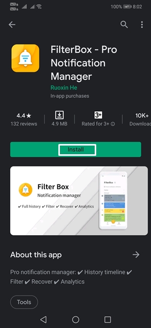 Download and install Filterbox