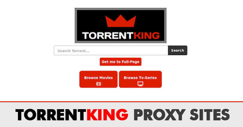 TorrentKing Proxy Sites List