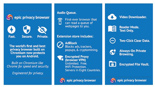 Epic Privacy browser