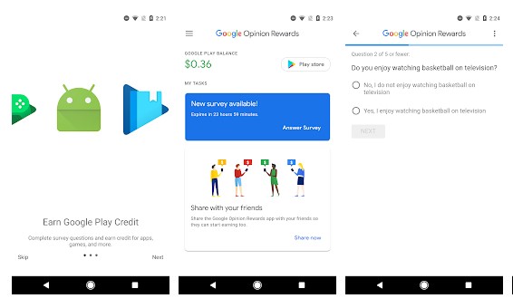 Google Opinion Rewards