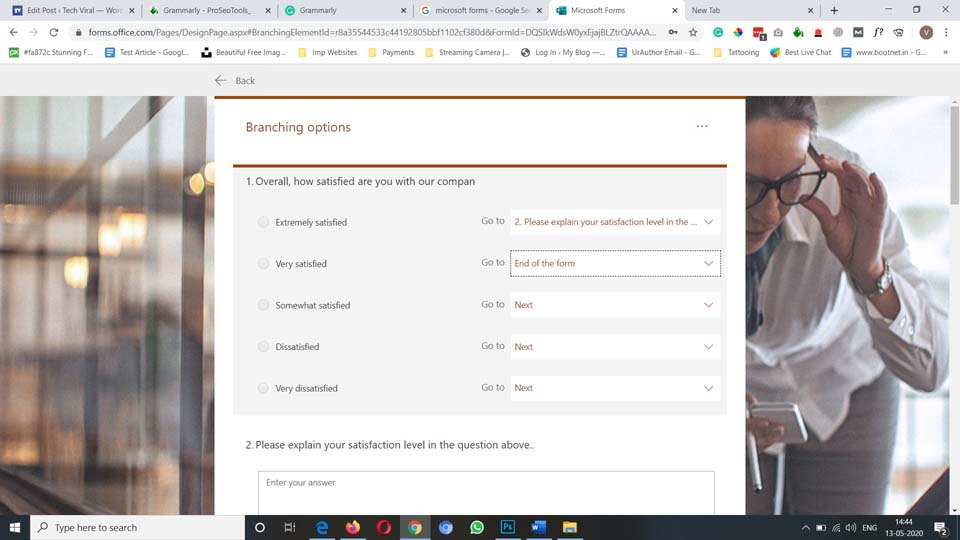 Hogyan adhatunk elágazást a Microsoft Forms-ban?