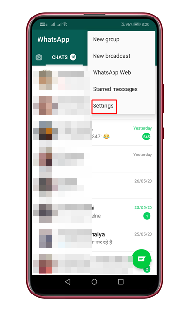 How To Find out whom you re Talking to the most on WhatsApp - 81