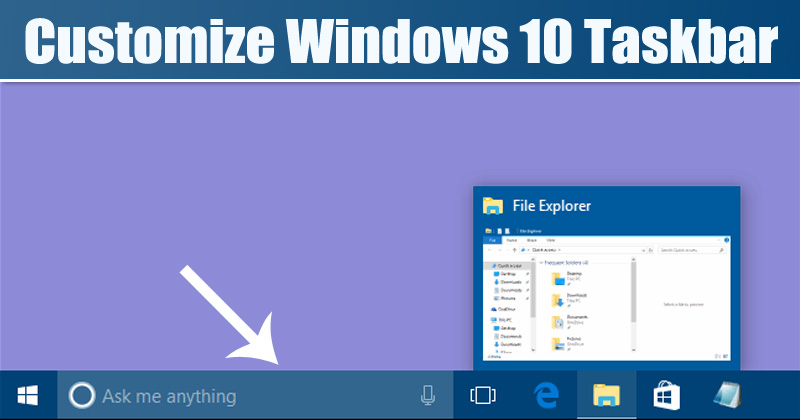 كيفية تغيير ارتفاع وعرض Windows 10 شريط المهام 4