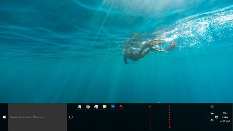 How To Change the Height   Width of Windows 10 Taskbar - 5