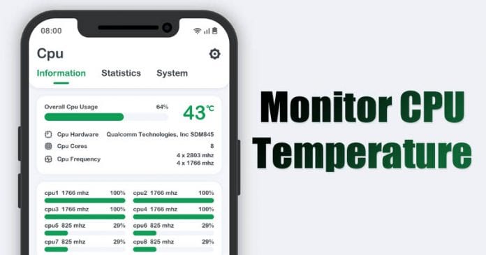 Check/Monitor CPU Temperature on Android