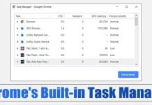 Use Google Chrome's Built-in Task Manager