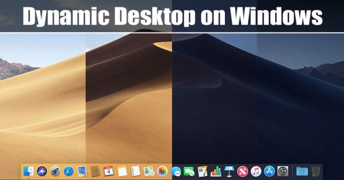 How To Get macOS Dynamic Desktop Feature on Windows 10