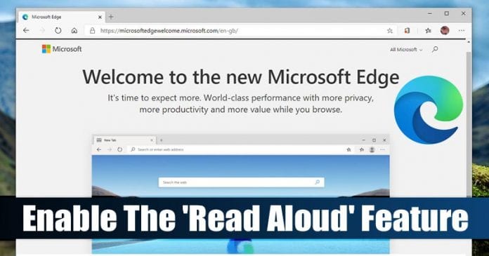 How To Enable & Use The 'Read Aloud' Feature of Microsoft Edge