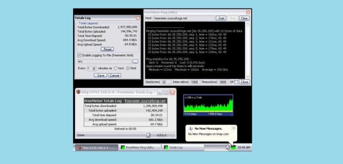 Monitor Bandwidth FreeMeter