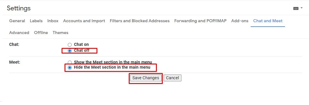 Make the changes