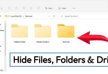 Hide Files, Folders & Drives in Windows 11