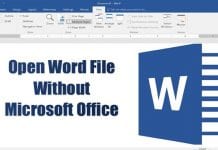 How To Open Word Document Without Microsoft Office in Windows 10