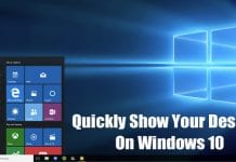 How To Quickly Show Your Desktop on Windows 10 PC