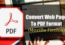 How to Save a Web Page as a PDF in Firefox Browser