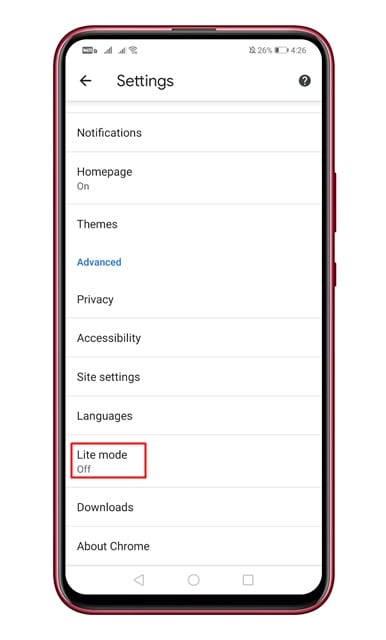 Here s How to Enable Lite Mode on Chrome For Android - 49