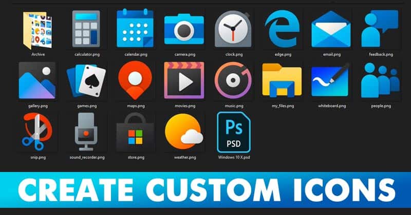 custome windows 10 icon packs