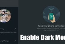 How To Enable Dark Mode in WhatsApp Web