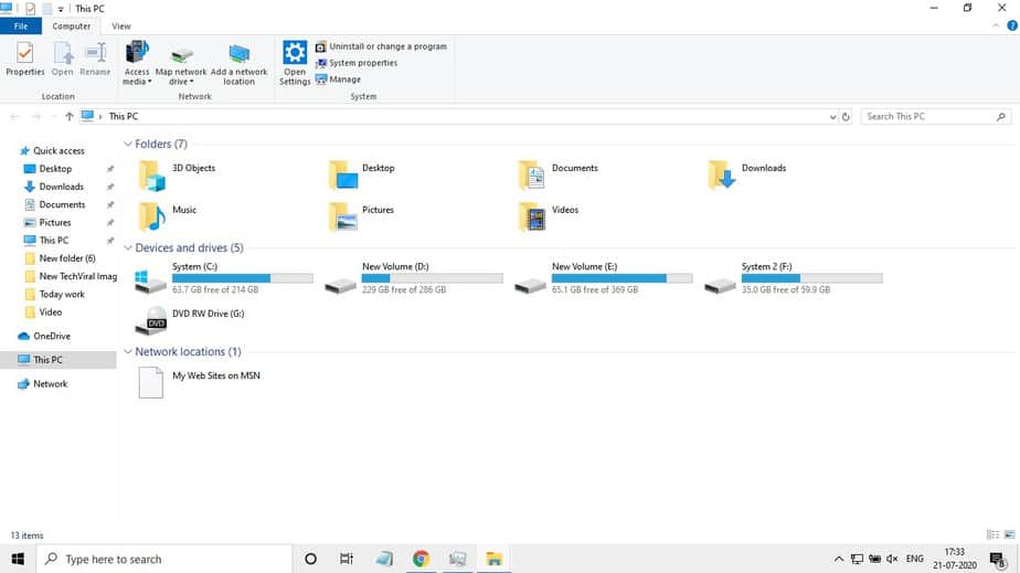 open File Explorer