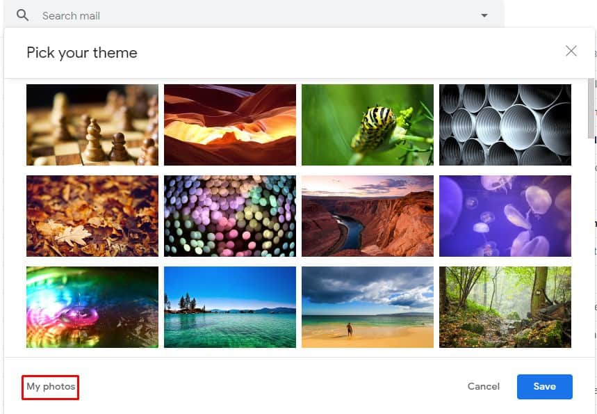 How to Set Your Own Picture as Gmail Theme - 95